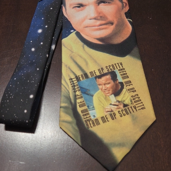 Ralph Marlin Starry Black and Gold Tie - Picture 2 of 4